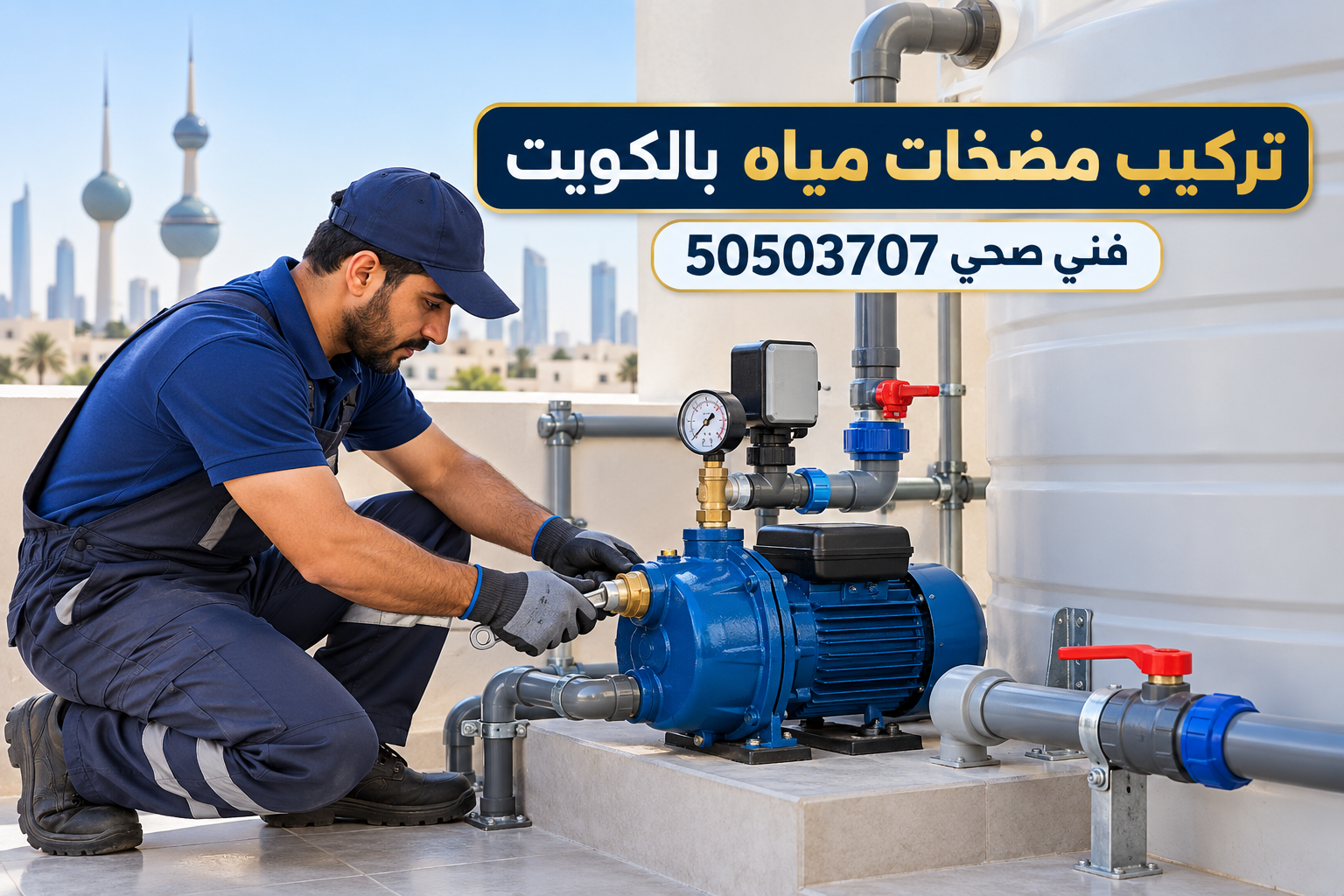 تركيب مضخات مياه بالكويت