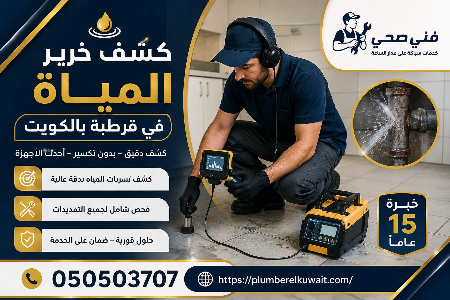 كشف خرير المياة في قرطبة بالكويت