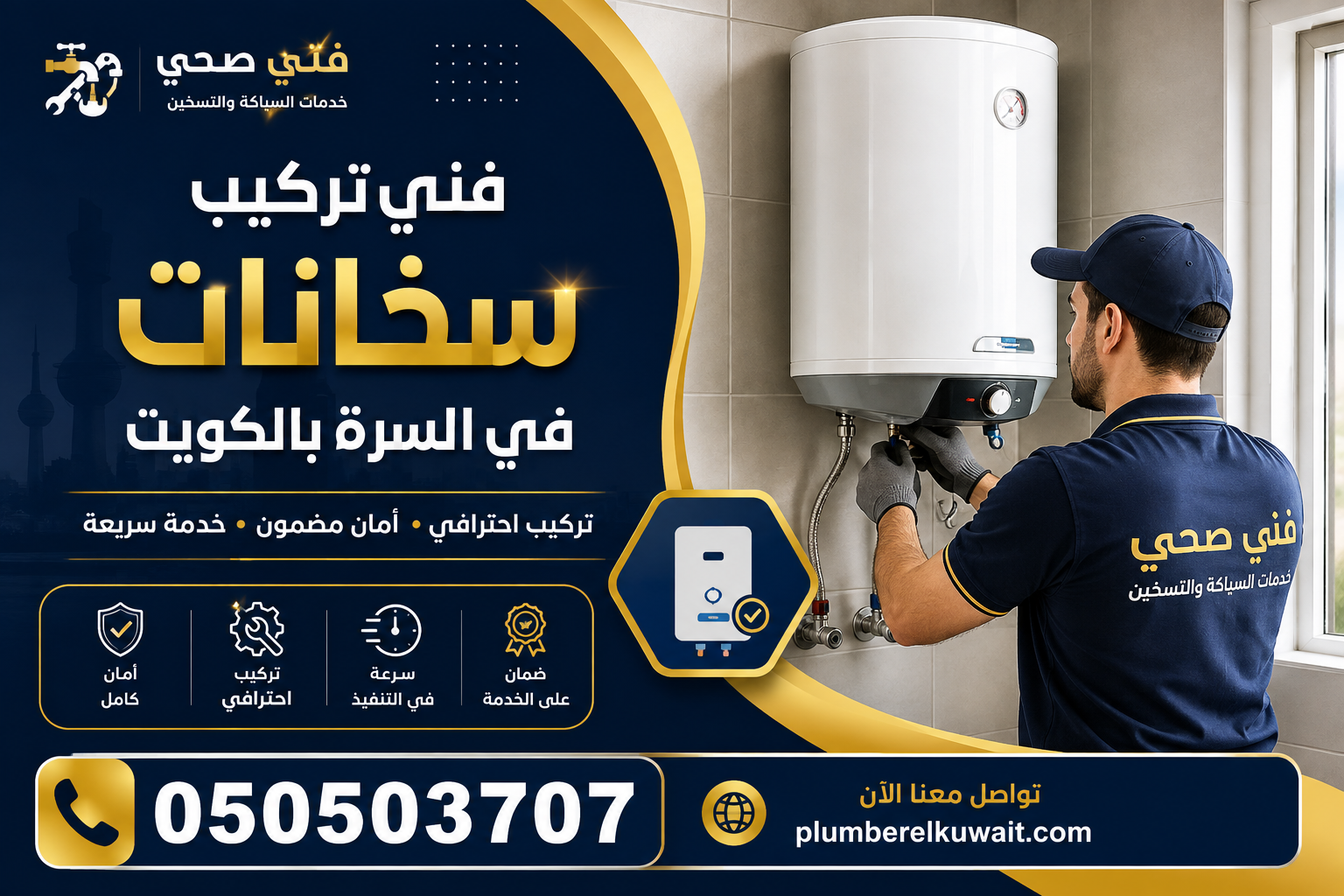 فني تركيب سخانات في السرة بالكويت