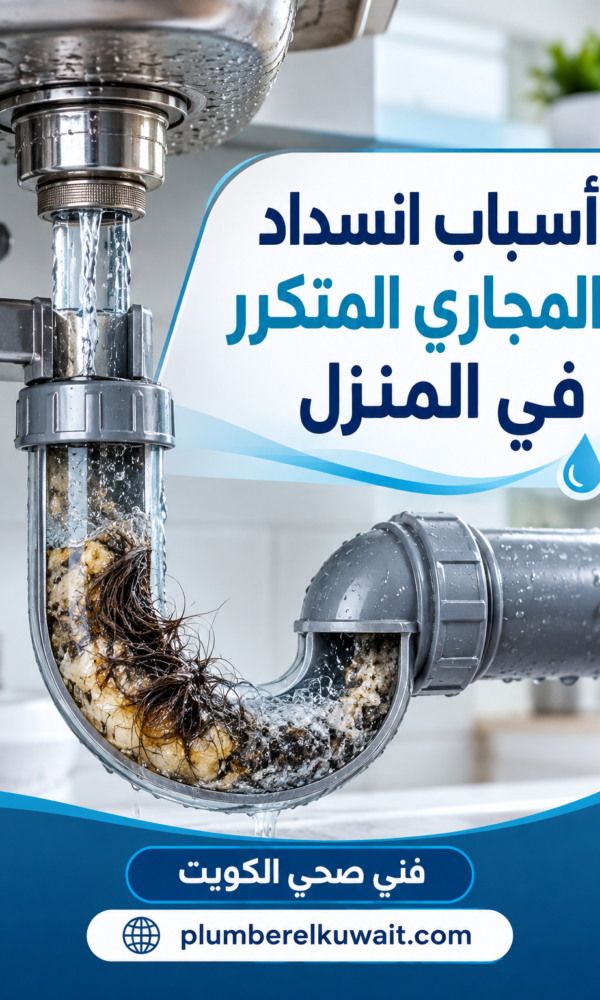 أسباب انسداد المجاري المتكرر في المنزل