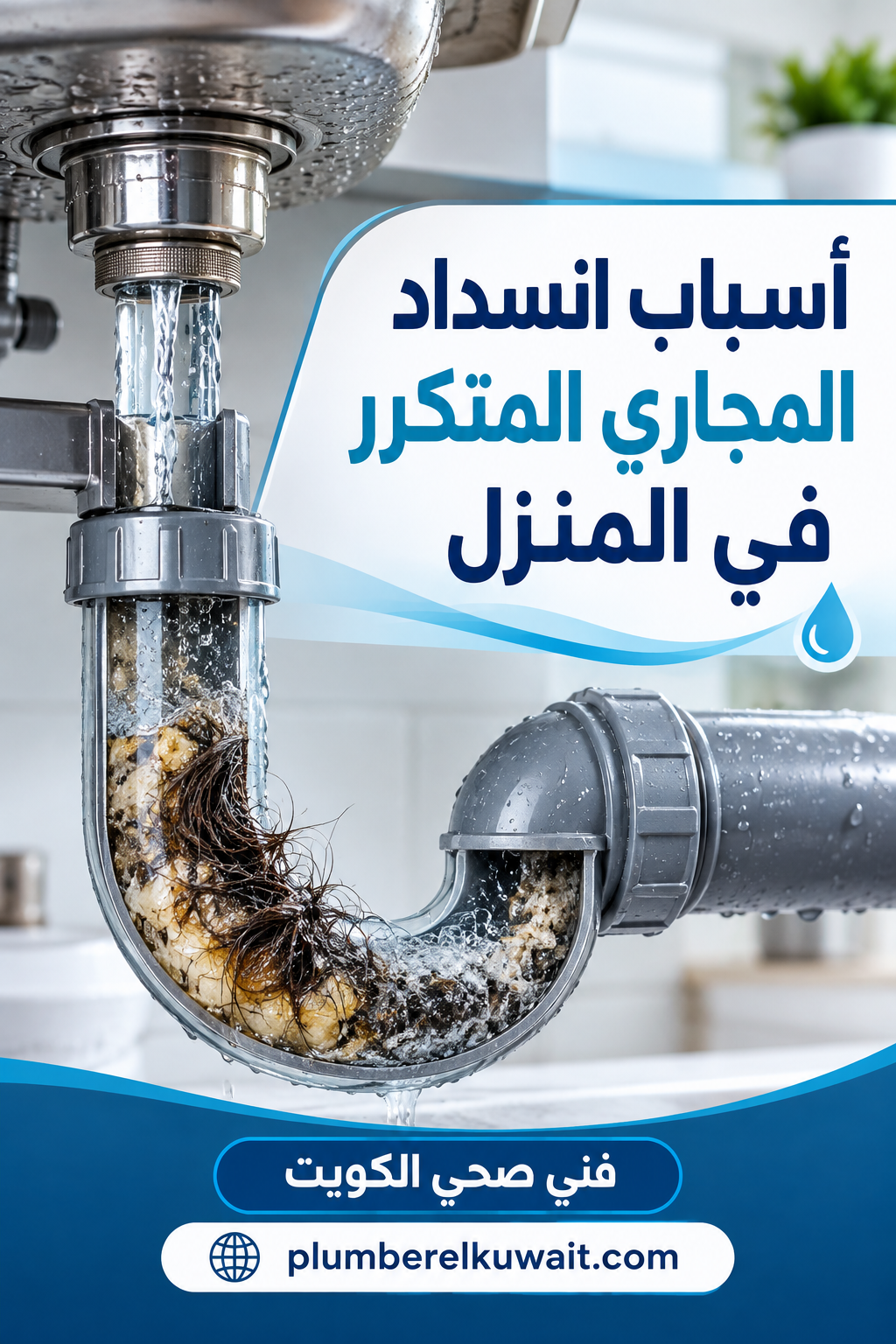 أسباب انسداد المجاري المتكرر في المنزل